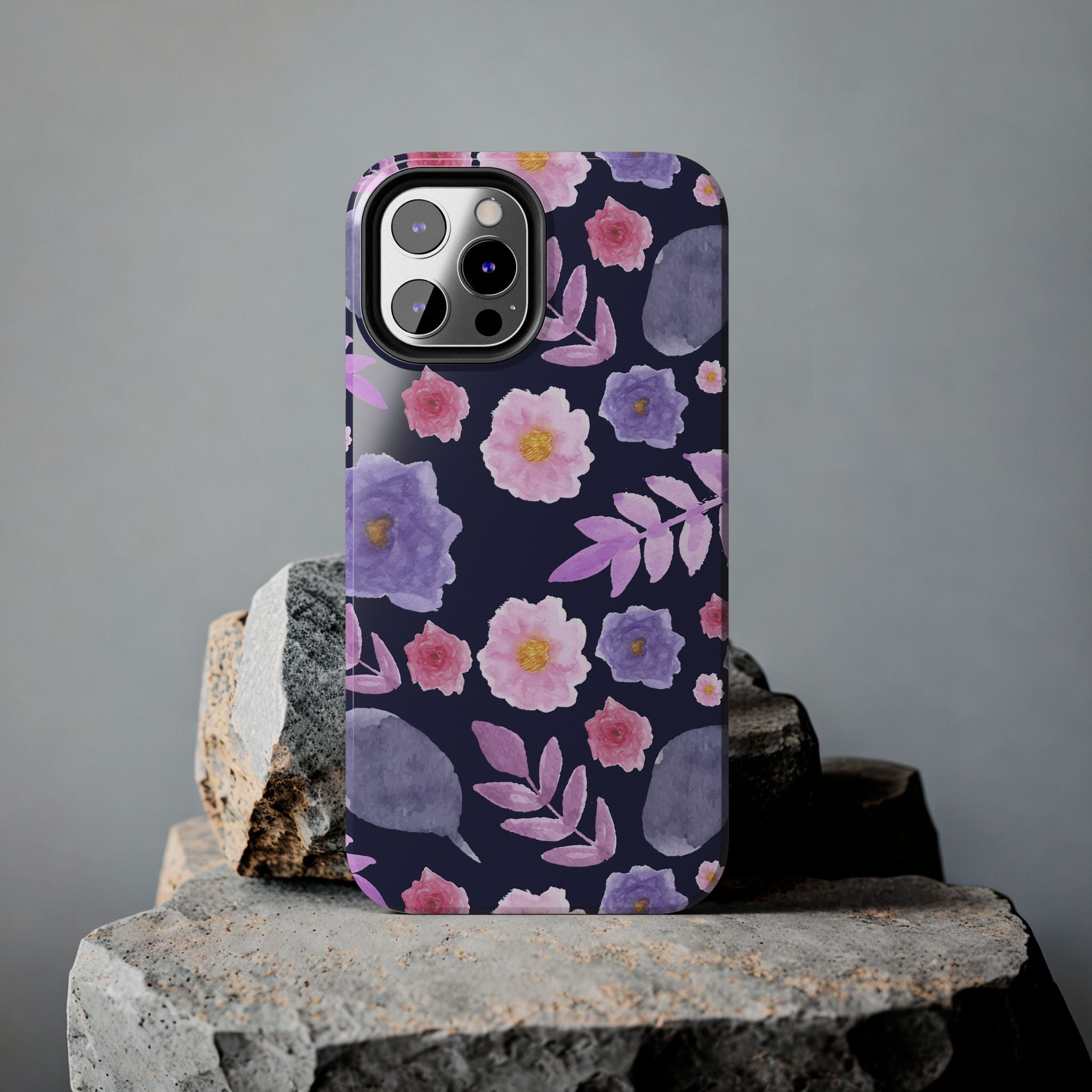 Purple Florals Phone Case (Apple & Android)