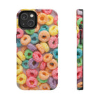 Morning Cereal Loops Phone Case (Apple & Android) - Pink Sweetheart