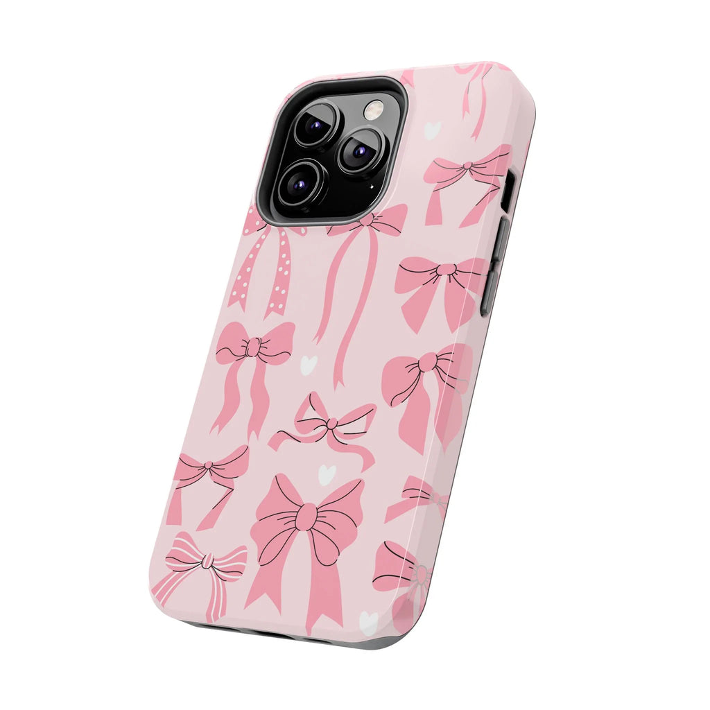 Pink Bow Ribbons Phone Case (Apple & Android) - Pink Sweetheart