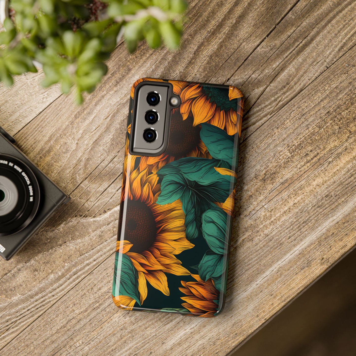 Dark Sunflower Phone Case