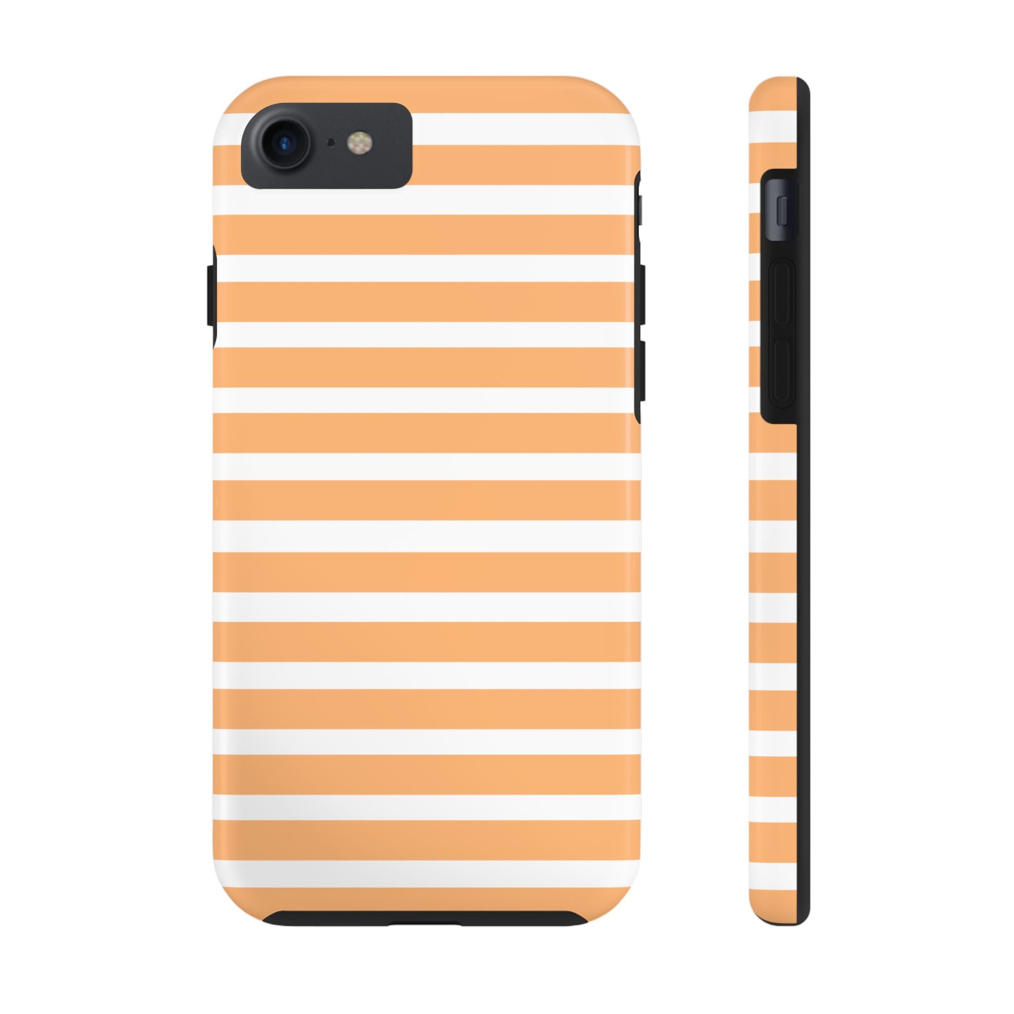 Orange Stripe Lines Phone Case (Apple & Android)