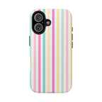 Pastel Candy Stripes Phone Cases (Apple & Android)