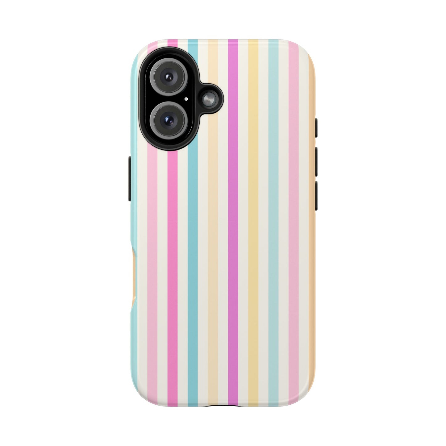 Pastel Candy Stripes Phone Cases