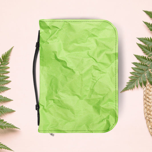 Wrinkled Apple Green Paper Book Cover