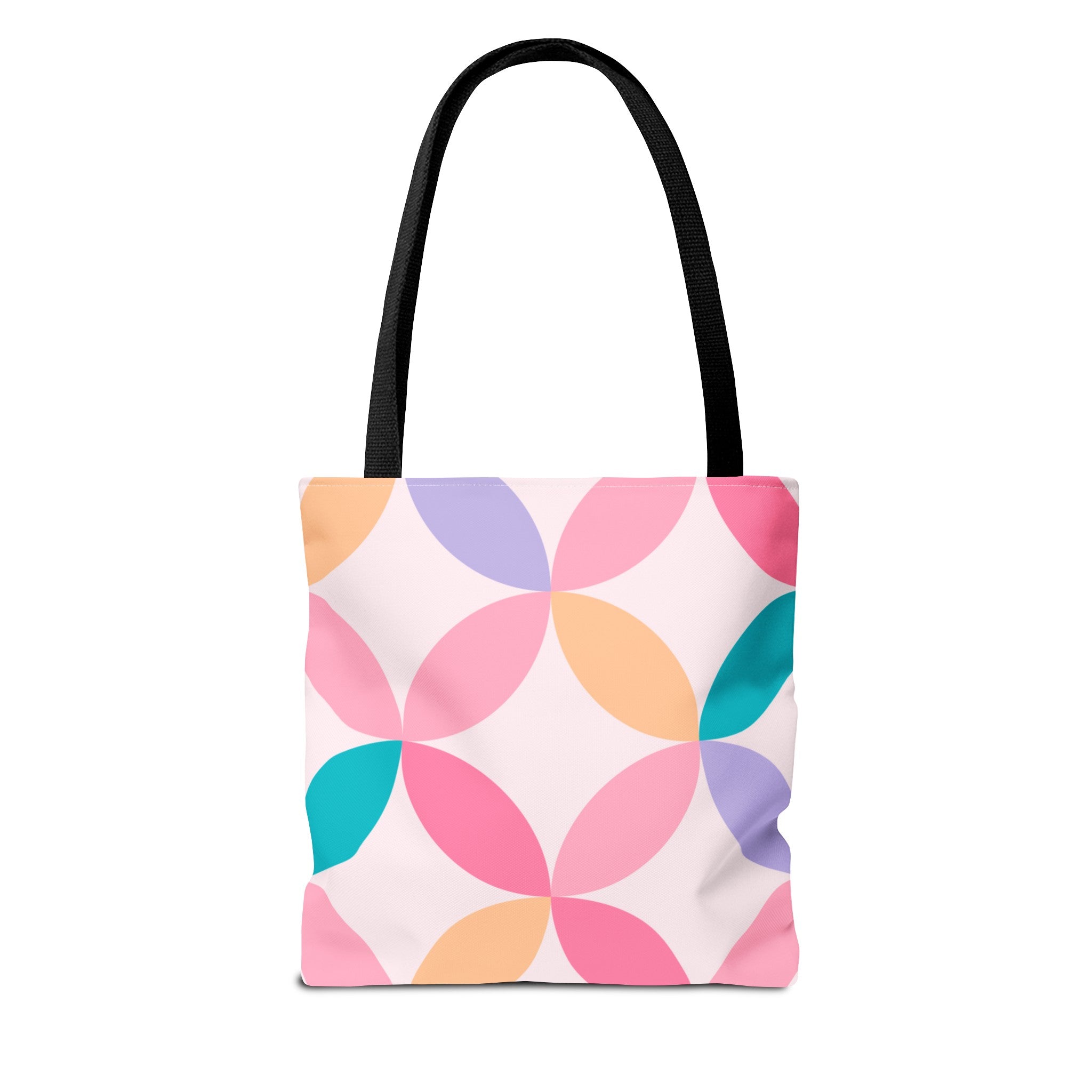 Pastel Geometric Tote Bag Pink Sweetheart