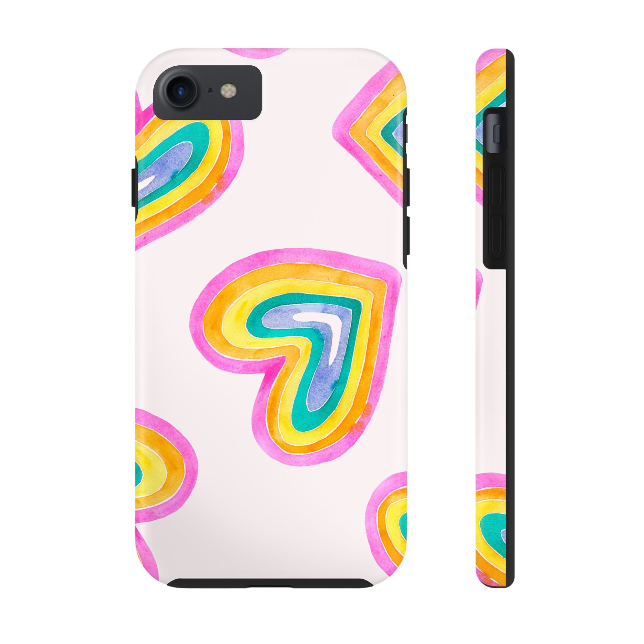 Rainbow Hearts Phone Case (Apple & Android)