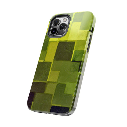 Chartreuse Patchwork Phone Case