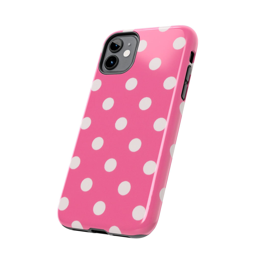 Pink Polka Dot Phone Case (Apple & Android)
