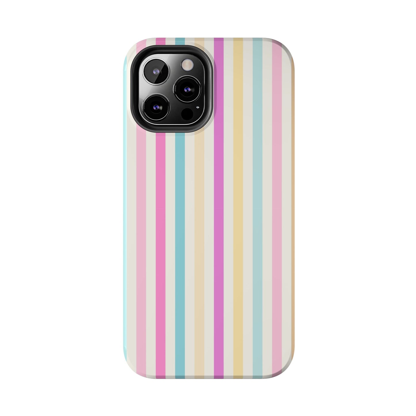 Pastel Candy Stripes Phone Cases