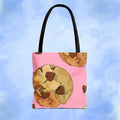 Chocolate Chip Heart Cookies Tote Bag - Pink Sweetheart