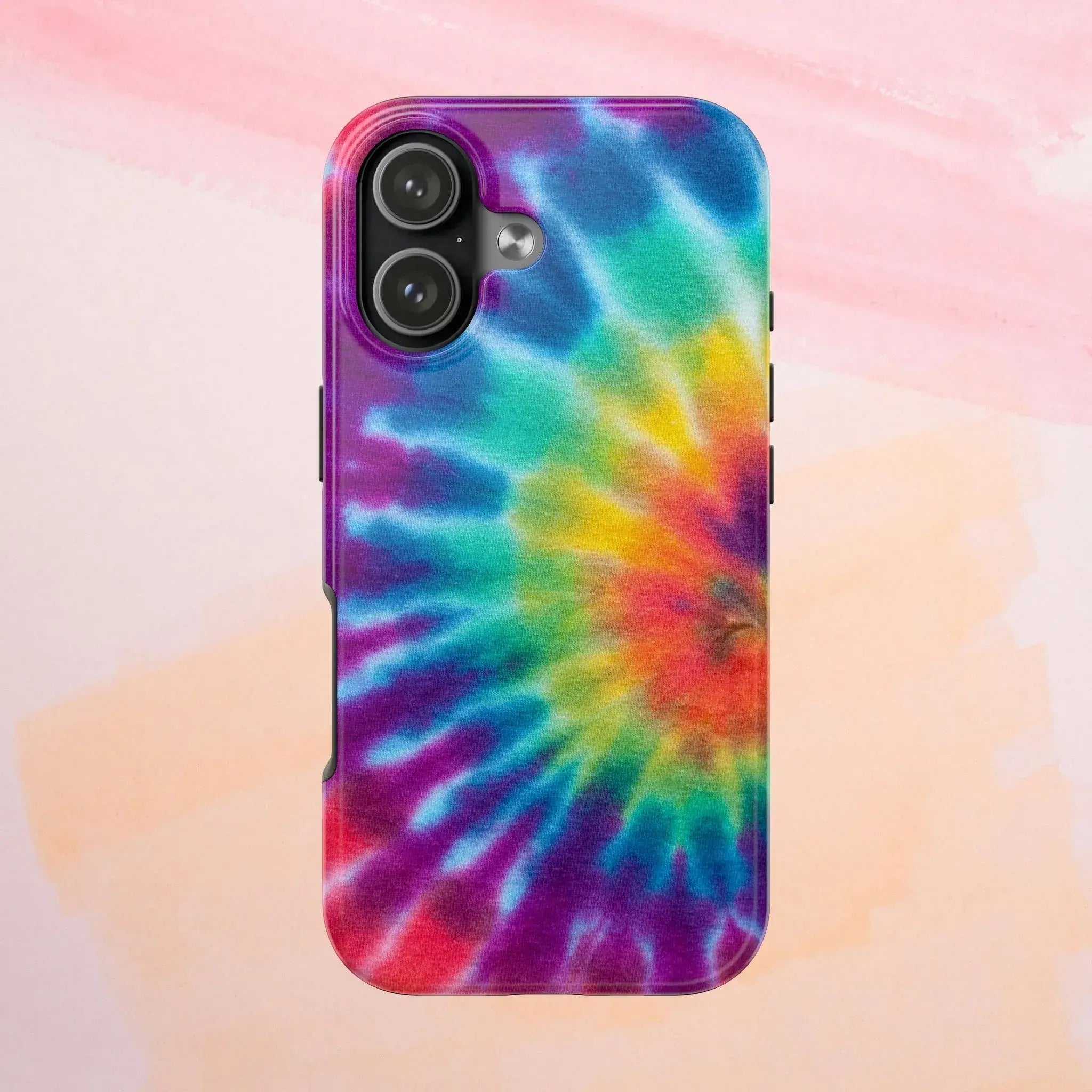 Groovy Tie Dye Phone Case (Apple & Android) - Pink Sweetheart