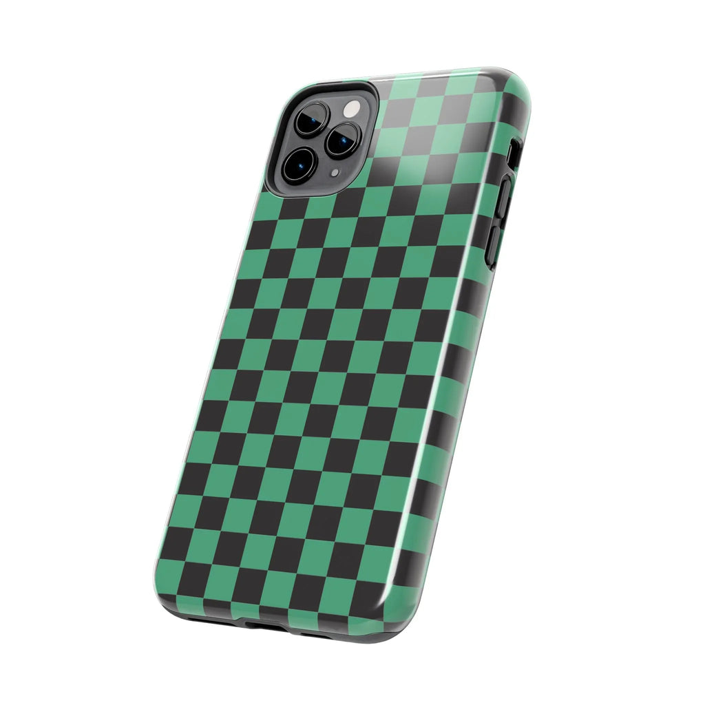 Checkered Kimono Tough Phone Case (Apple & Android) - Pink Sweetheart