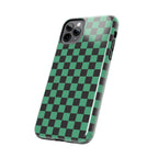 Checkered Kimono Tough Phone Case (Apple & Android) - Pink Sweetheart