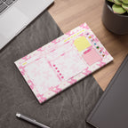 Pink Balloon Puppy Sticky Note Pad