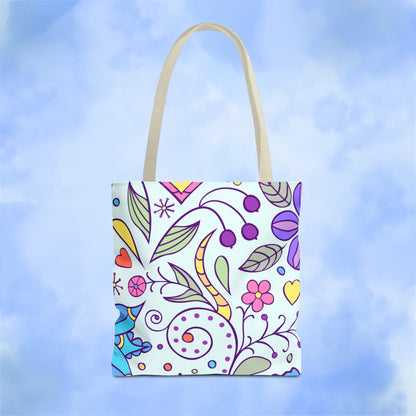 Tranquil Floral Botanicals Tote Bag