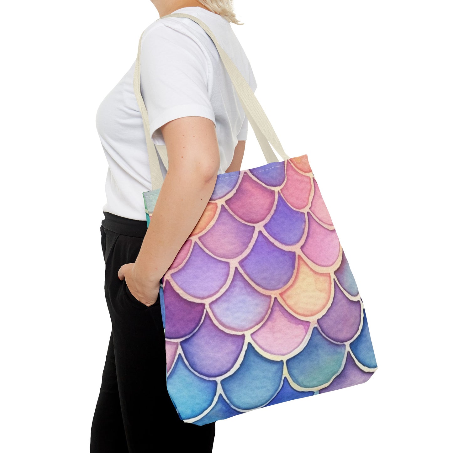 Watercolor Mermaid Tote Bag