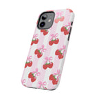 Strawberry Cherries Phone Case (Apple & Android) - Pink Sweetheart