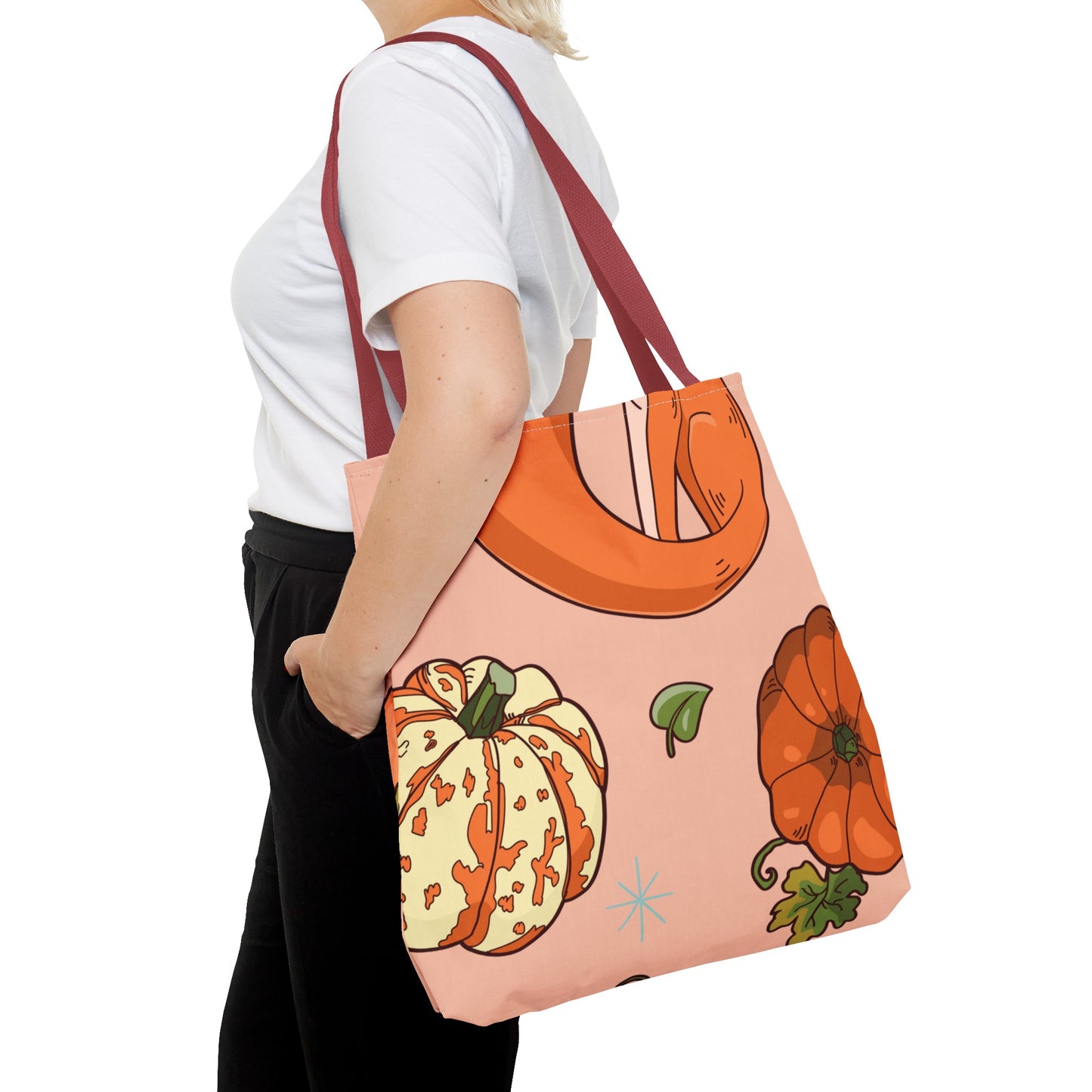 Foxy Pumpkin Patch Tote Bag