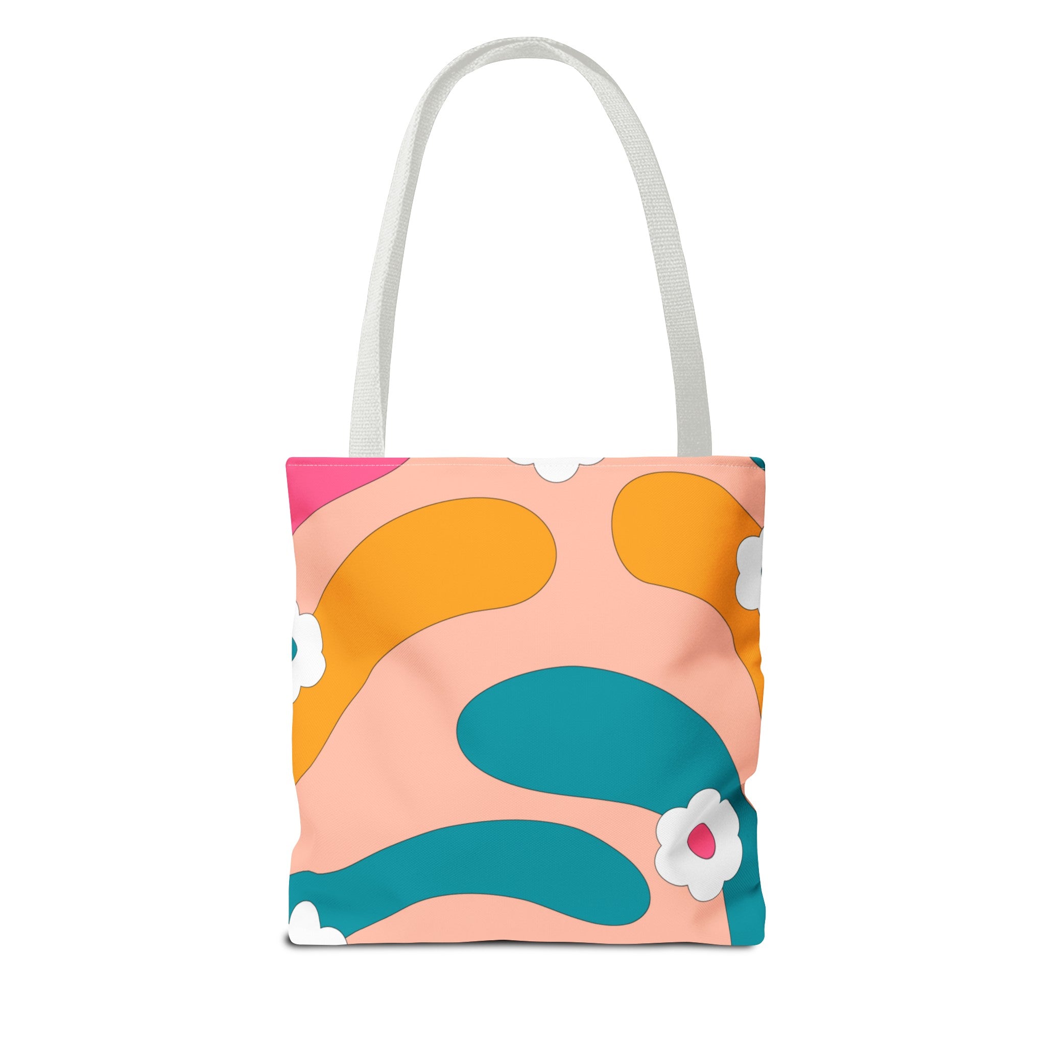 70s Floral Retro Aesthetic Tote Bag