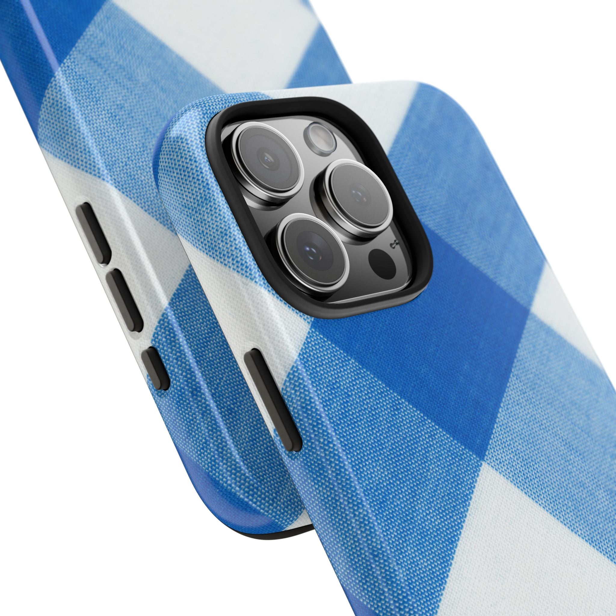Classic Blue Gingham Phone Case (Apple & Android)
