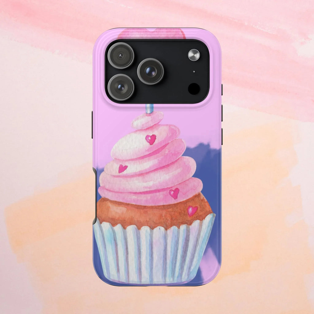 Cutie Cupcake Phone Case (Apple & Android) - Pink Sweetheart