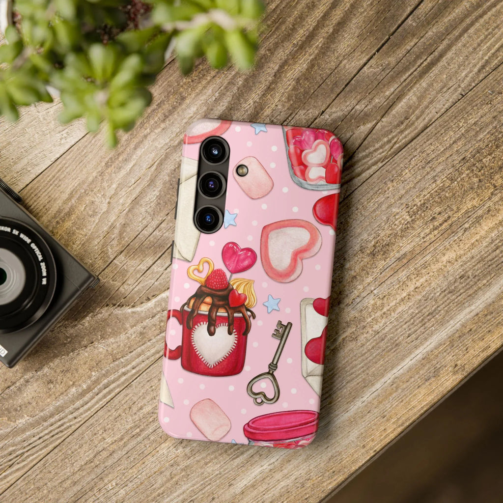Goodies for My Sweetheart Phone Case (Apple & Android) - Pink Sweetheart