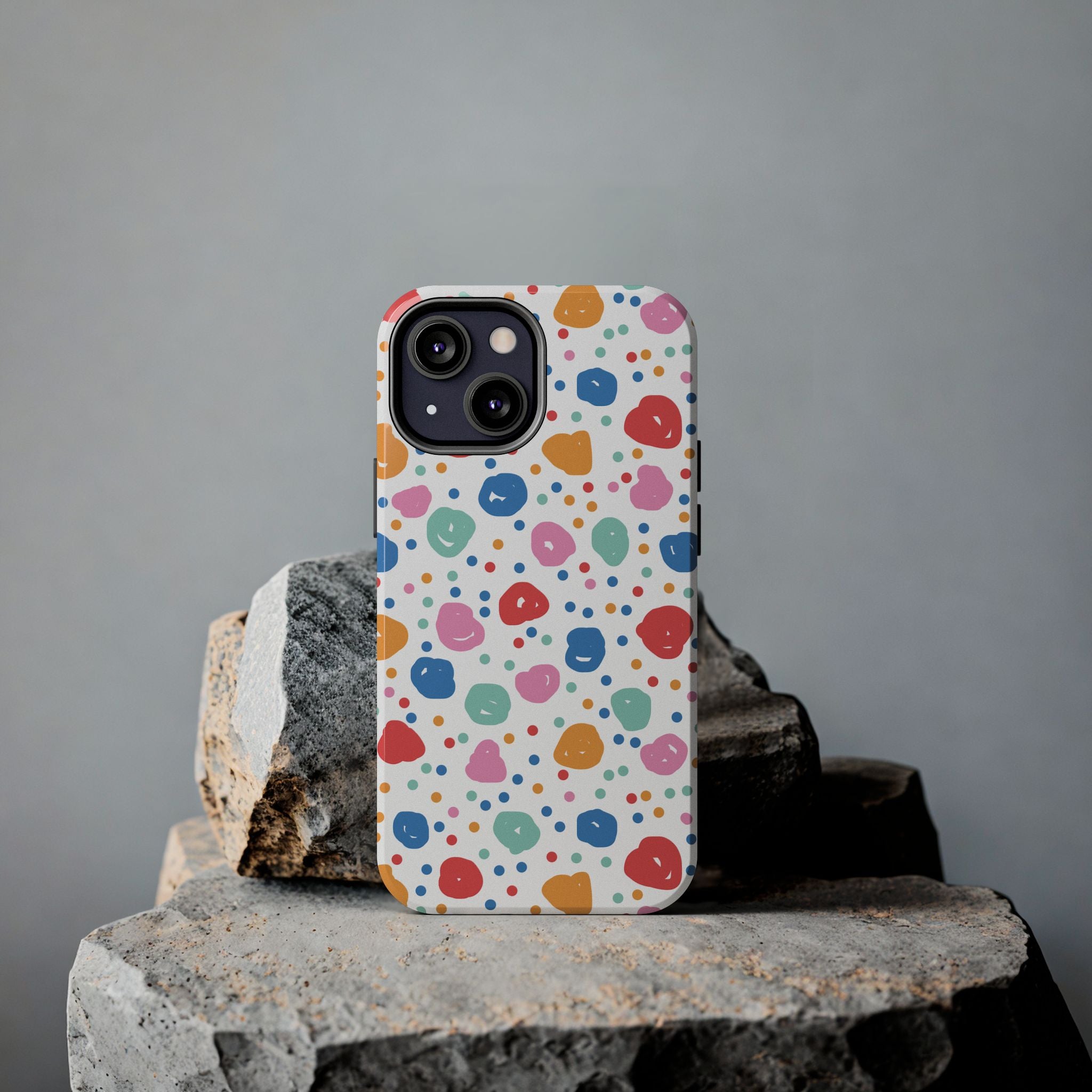 Seamless Hand Drawn Polka Phone Case (Apple & Android)
