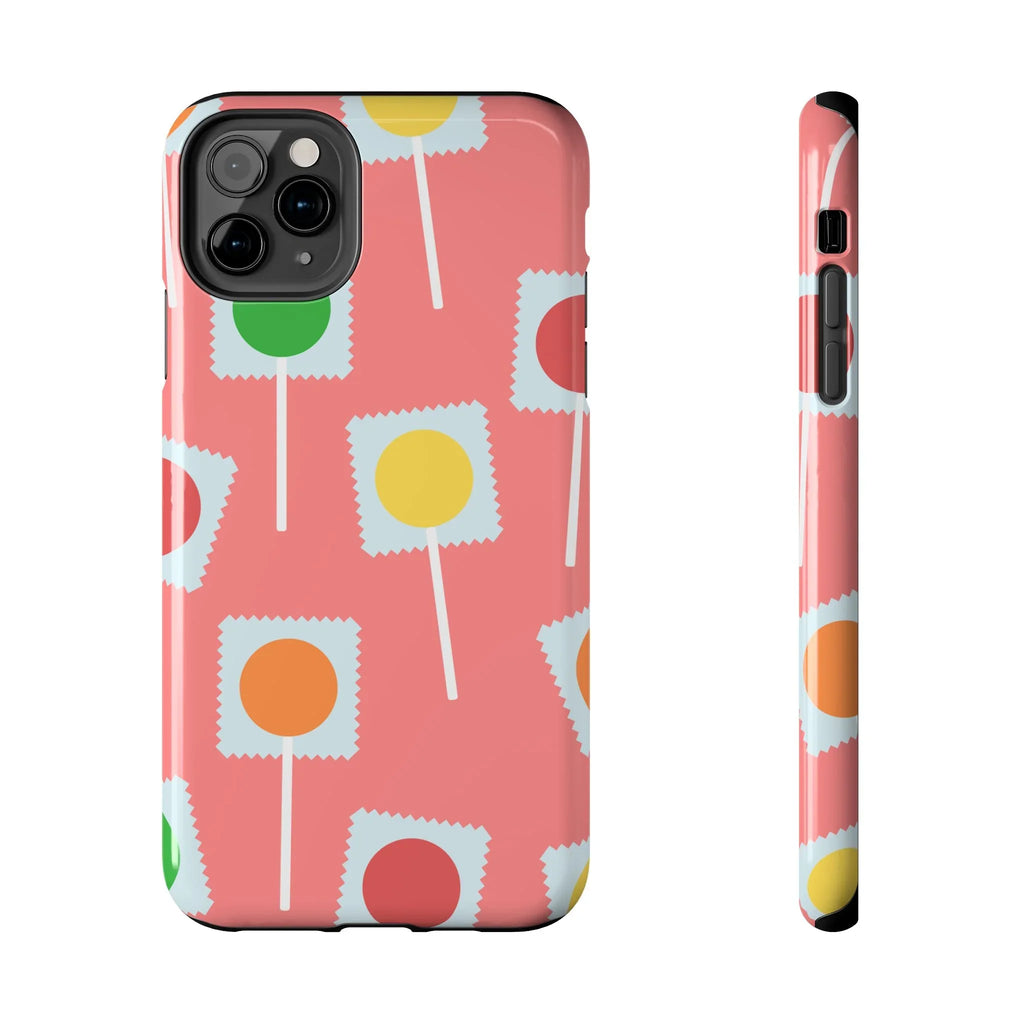 Lollipop Candy Phone Case (Apple & Android) - Pink Sweetheart