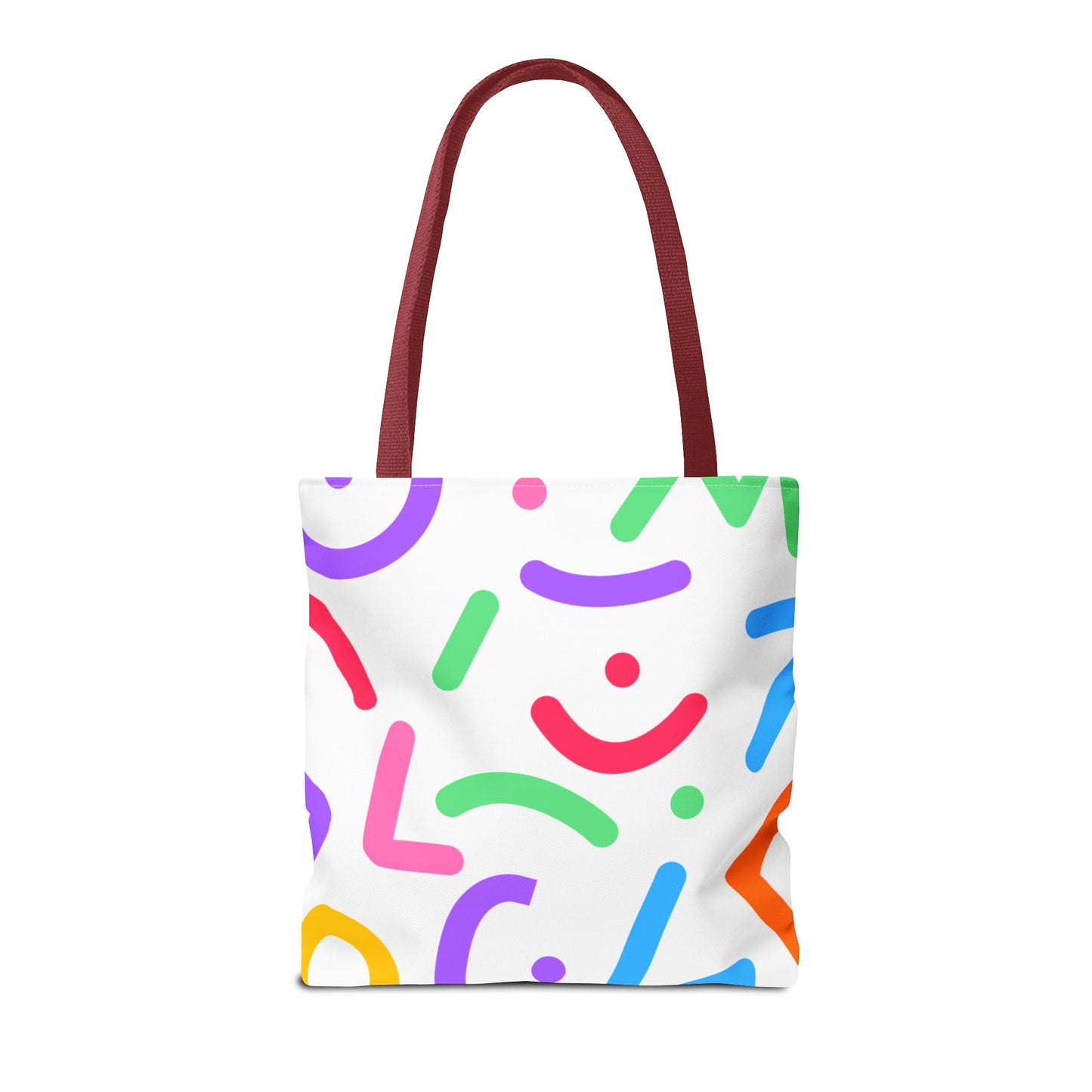 Colorful Doodle Shapes Tote Bag