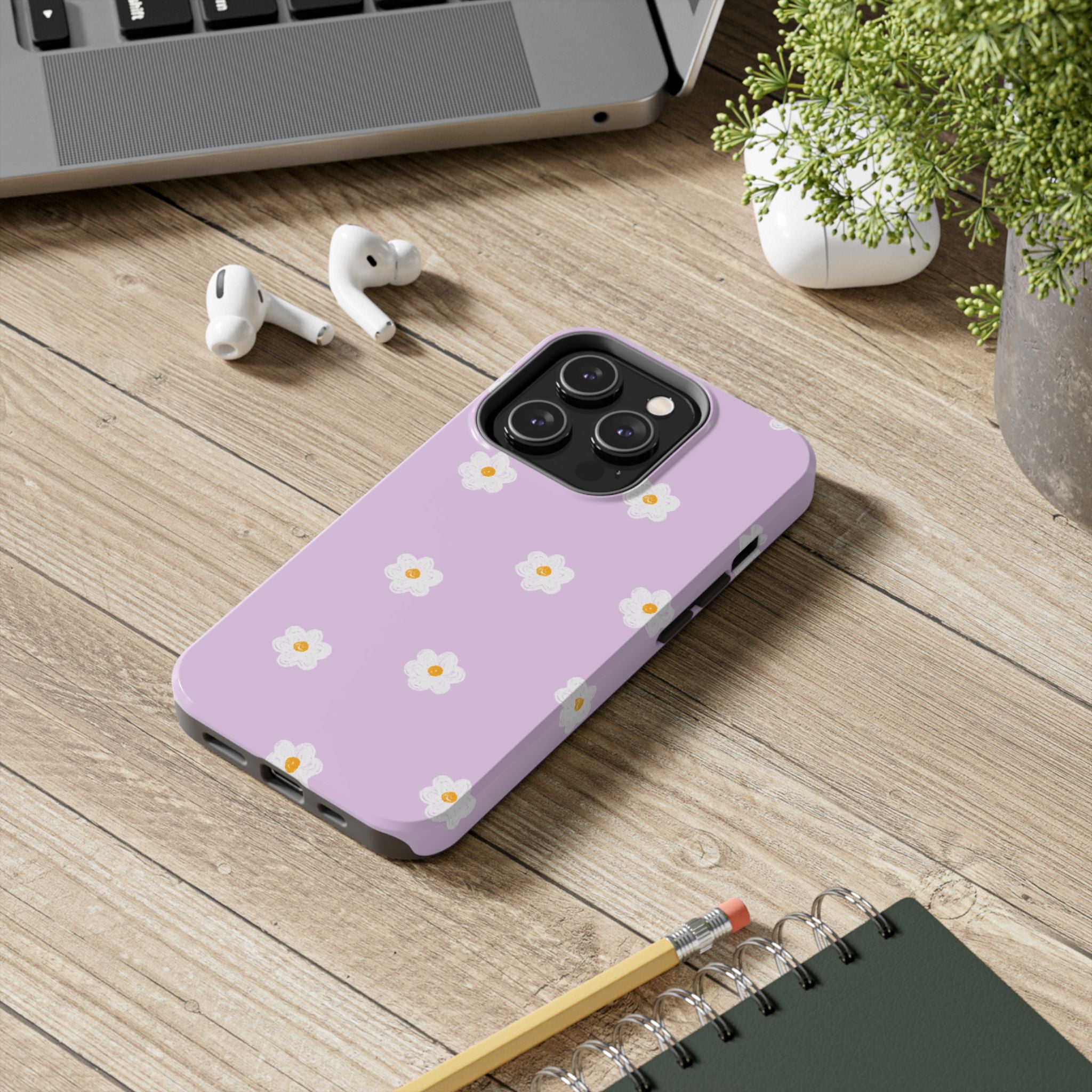 Purple and Mini Flowers Phone Case (Apple & Android)