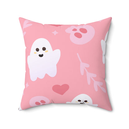 Pretty Pink Ghosts Square Pillow