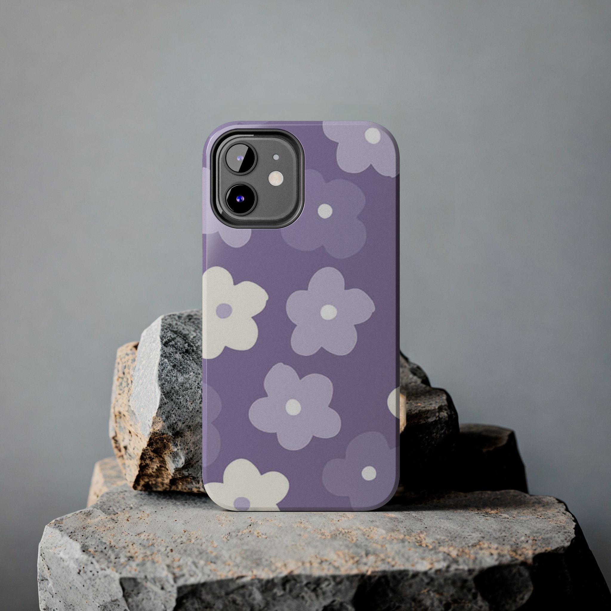 Pastel Purple Flowers Phone Case (Apple & Android)