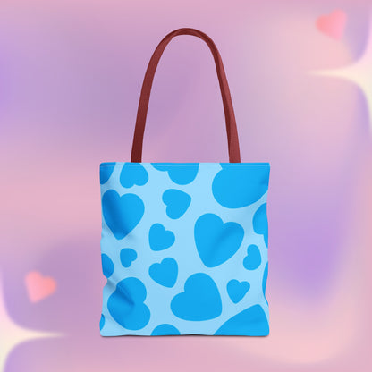 Blue Hearts Tote Bag