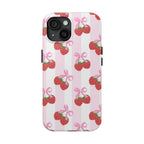 Strawberry Cherries Phone Case (Apple & Android) - Pink Sweetheart