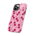 Pink Cherry Sparkle Pattern Tough Phone Case (Apple & Android) - Pink Sweetheart