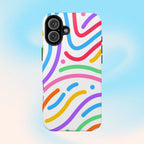 Rainbow Swirls Phone Case (Apple & Android) - Pink Sweetheart