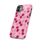 Pink Cherry Sparkle Pattern Tough Phone Case (Apple & Android) - Pink Sweetheart