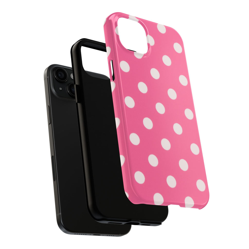 Pink Polka Dot Phone Case (Apple & Android)