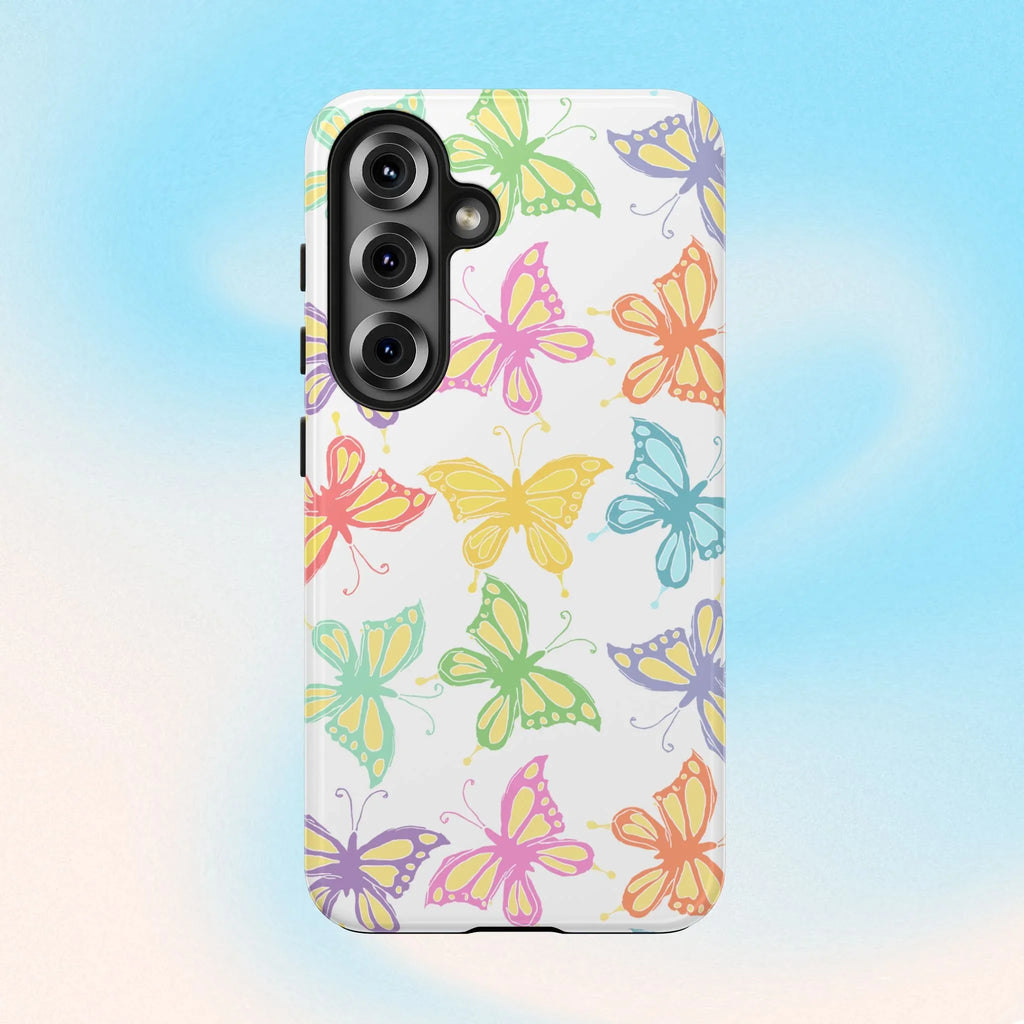 Busy Butterflies Phone Case (Apple & Android) - Pink Sweetheart