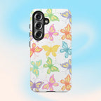 Busy Butterflies Phone Case (Apple & Android) - Pink Sweetheart