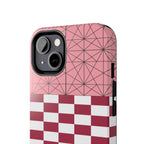 Geometric Kimono Tough Phone Case (Apple & Android) - Pink Sweetheart