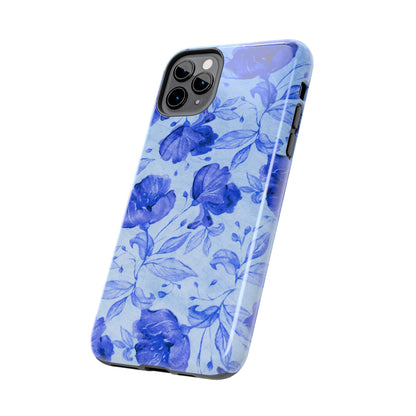 Blue Floral Pattern Phone Case