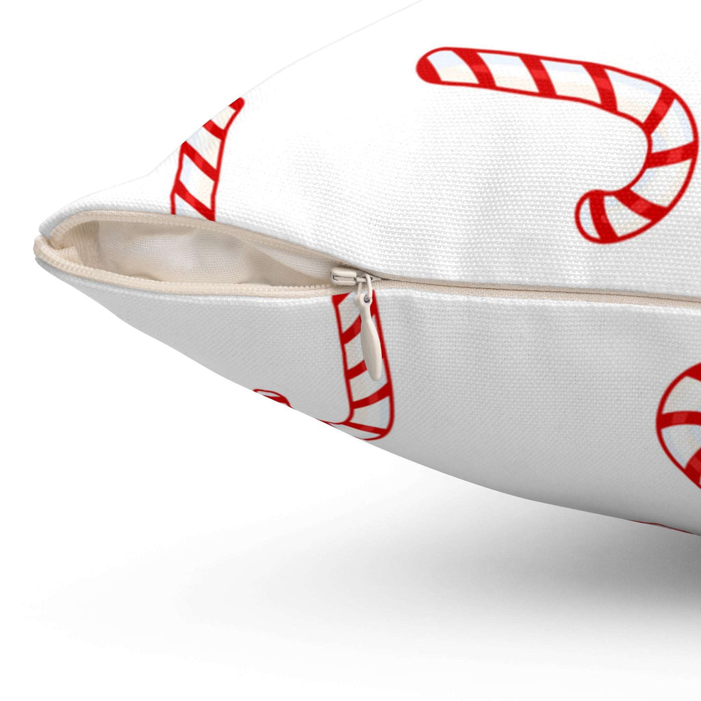 Mini Peppermint Candy CanesSquare Pillow