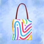 Colorful Doodle Swirl Tote Bag
