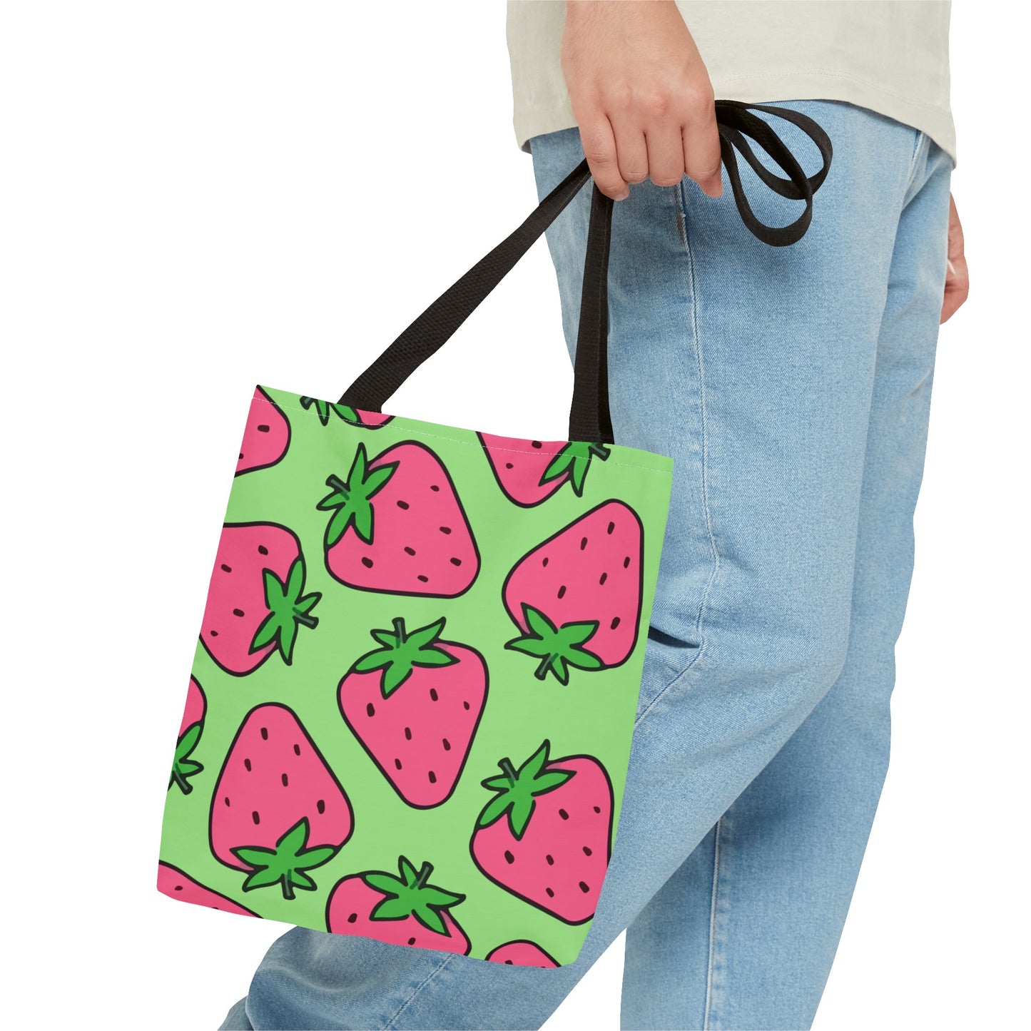 Cartoon Strawberries Tote Bag