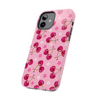 Pink Cherry Sparkle Pattern Tough Phone Case (Apple & Android) - Pink Sweetheart
