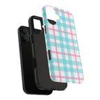 Pastel Gingham Phone Case (Apple & Android) - Pink Sweetheart