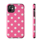 Pink Polka Dot Phone Case (Apple & Android)