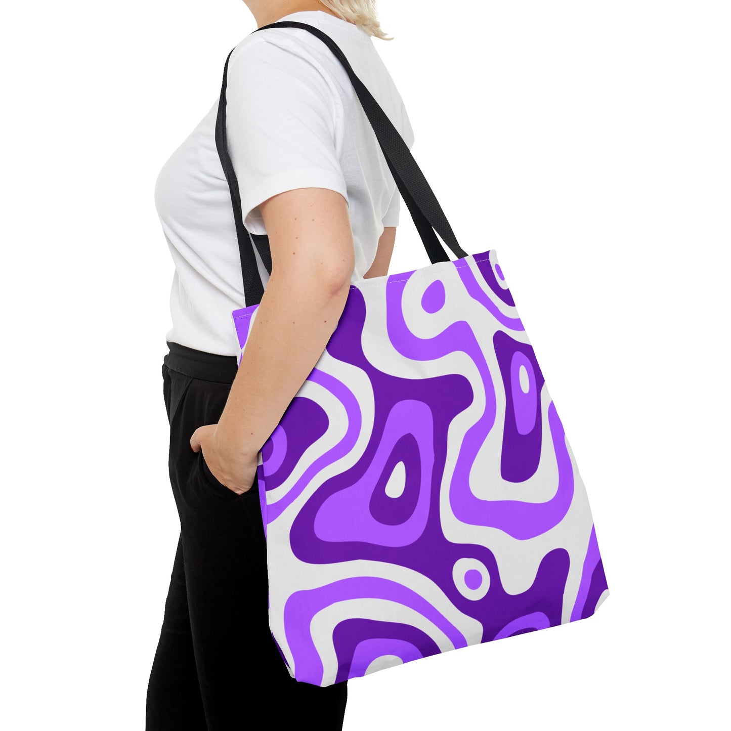 Groovy Purple Lava Tote Bag