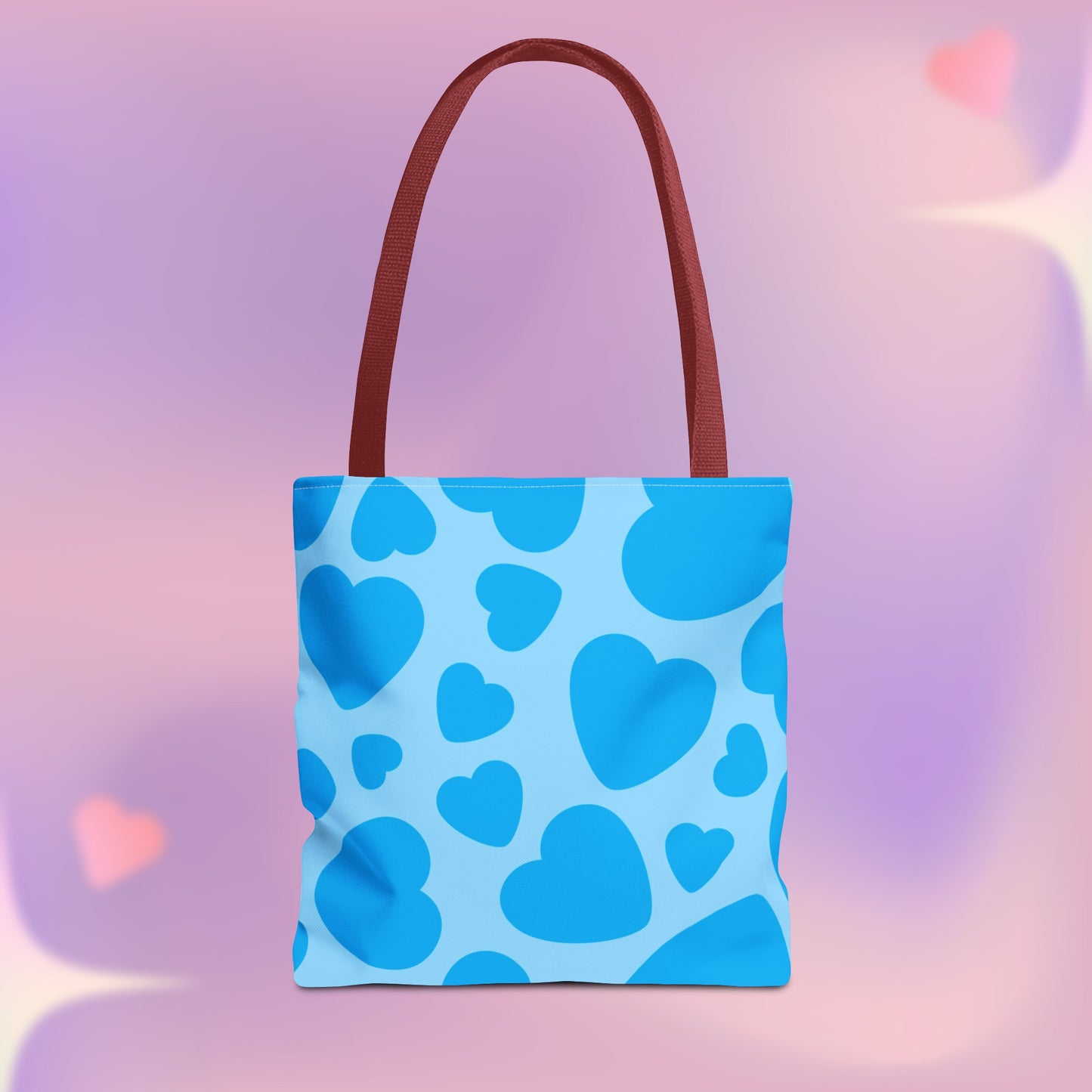 Blue Hearts Tote Bag